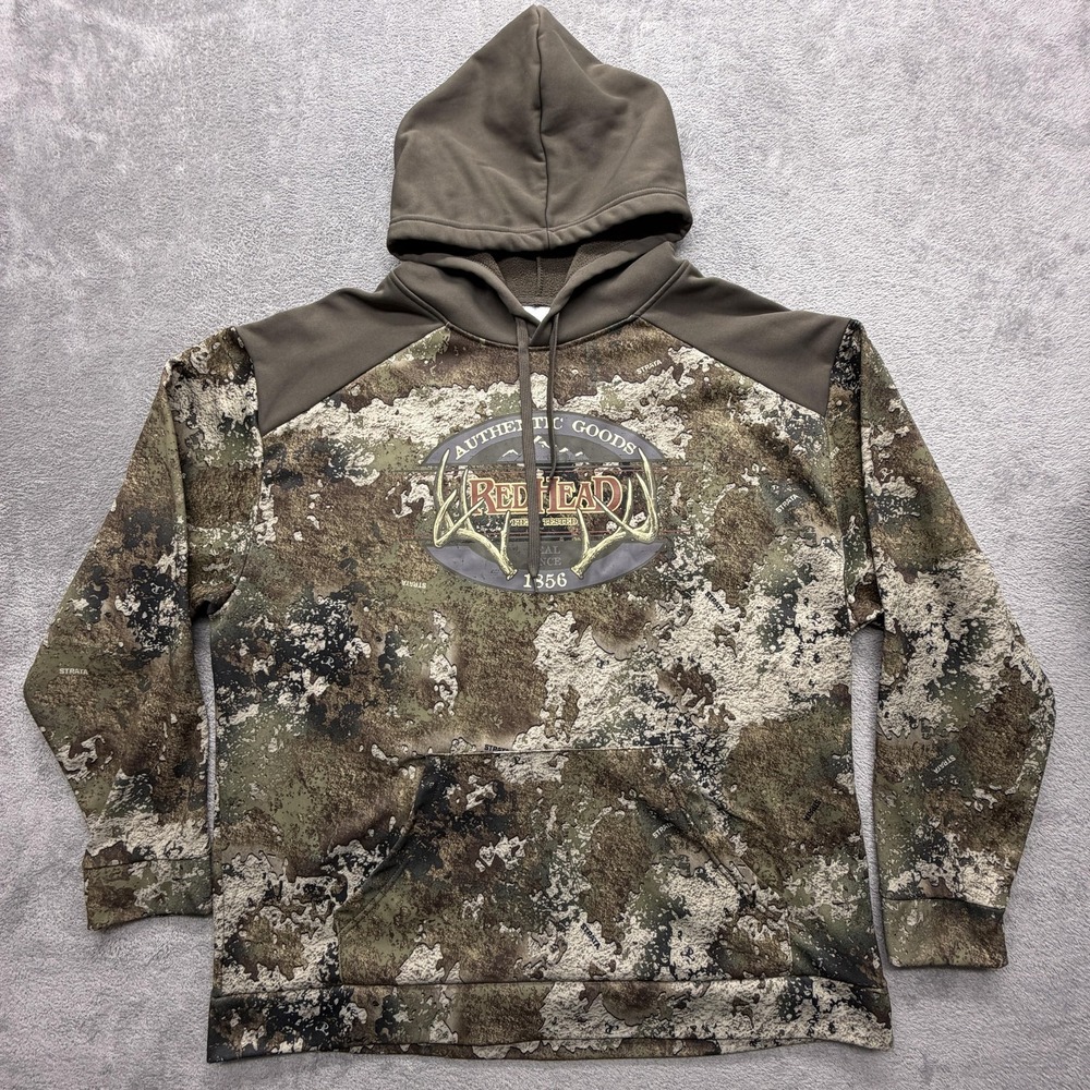 Red Head‎ Brand Co. Hoodie Mens 2XL Multicolor Camouflage Fleece Pullover